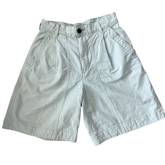 Everlane Womens Tourist Shorts Ice Green Organic Cotton High-Waisted Bermuda 0 - Picture 2 of 11